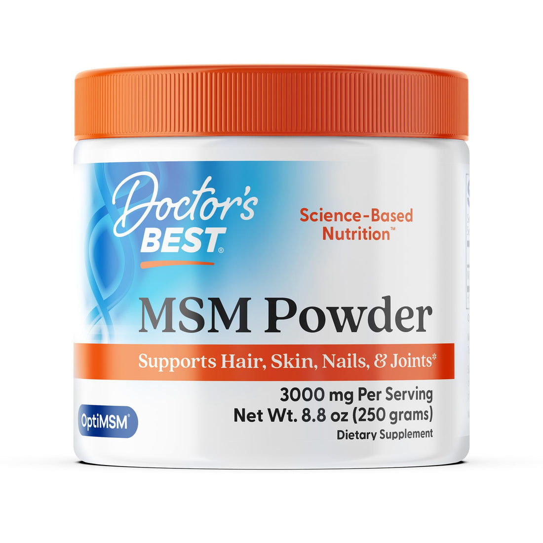 Doctor's Best MSM Powder Supplement for Men & Women - Supports Hair, Skin, Nails, Joint Health, & Mobility, Delivers Beneficial Sulfur with OptiMSM - PrimeBioHealth - canada supplements