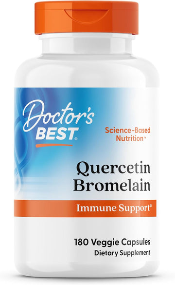 Doctor's Best Quercetin Bromelain, Immunity Support Capsule, Heart, Joint & Healthy Respiratory System, Non-GMO, Vegan, Gluten Free, Soy Free,180 VC - PrimeBioHealth - canada supplements