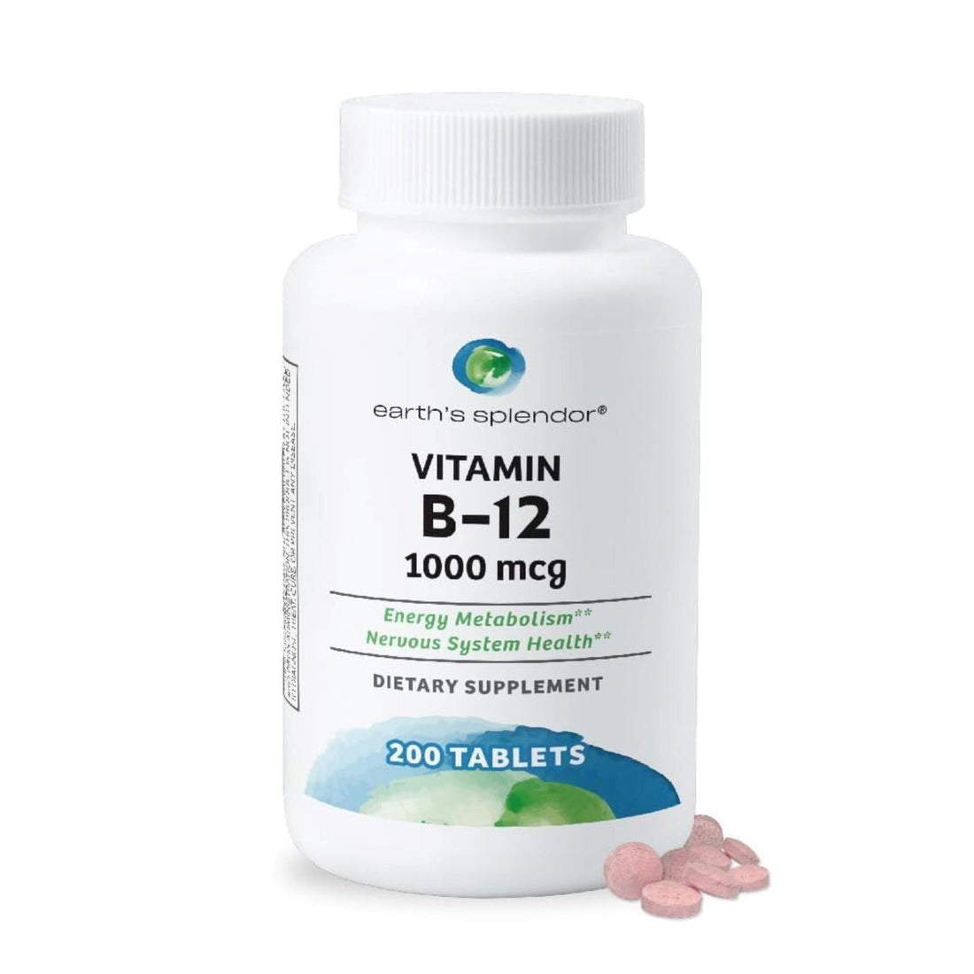 Earth's Splendor Energy Supplements, with Vitamin B12, No Artificial Color or Flavor, Gluten Free, Energy Metabolism Support - PrimeBioHealth - canada supplements