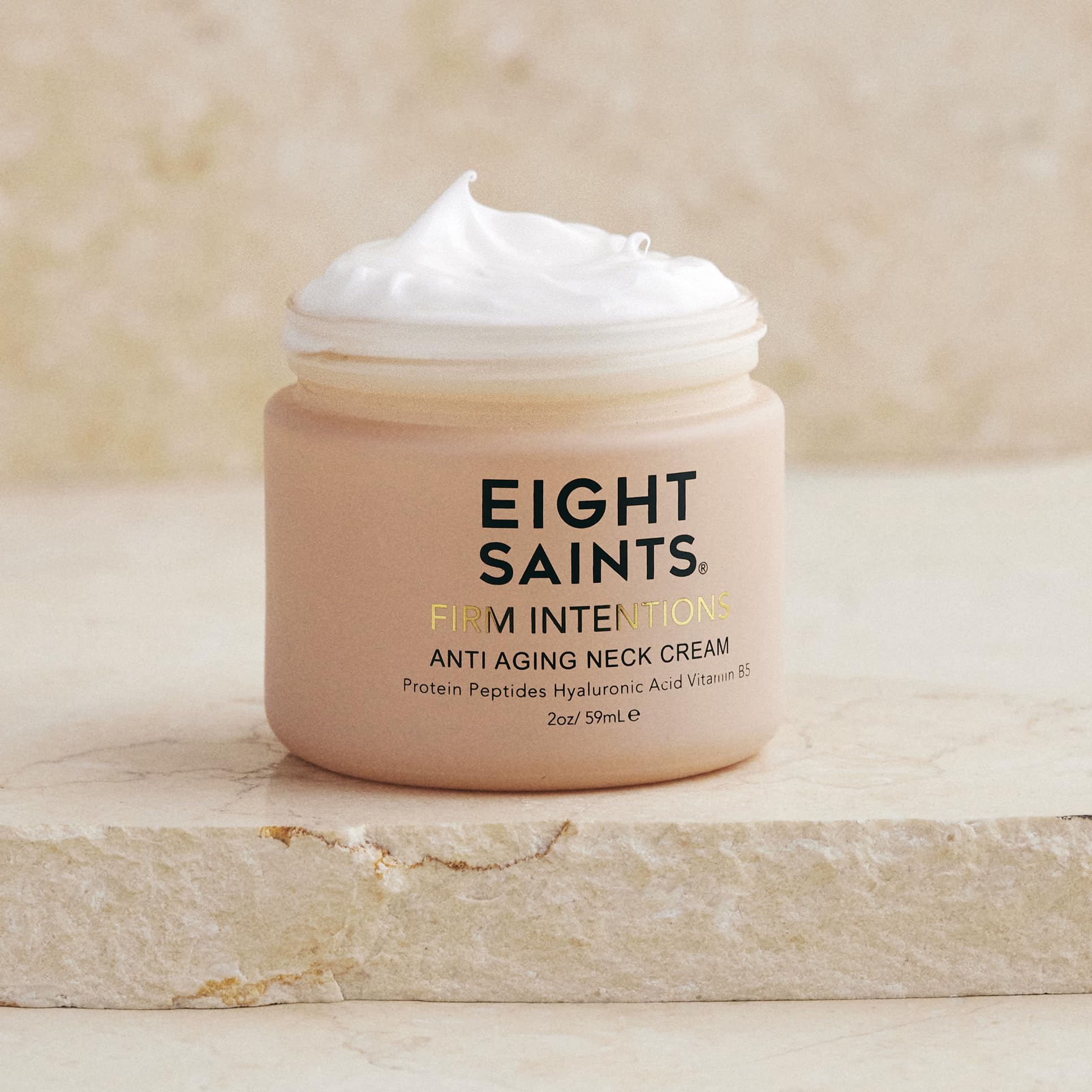 Eight Saints Firm Intentions Anti Aging Neck Cream, Natural & Organic, For Firming Skin and Reducing Wrinkles, 2 Ounces - PrimeBioHealth - canada supplements