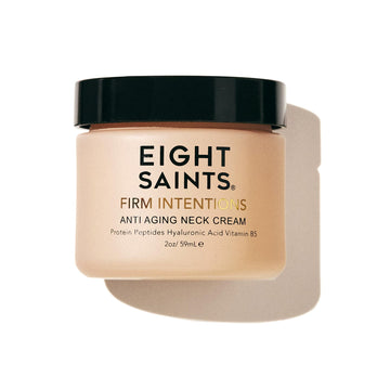 Eight Saints Firm Intentions Anti Aging Neck Cream, Natural & Organic, For Firming Skin and Reducing Wrinkles, 2 Ounces - PrimeBioHealth - canada supplements
