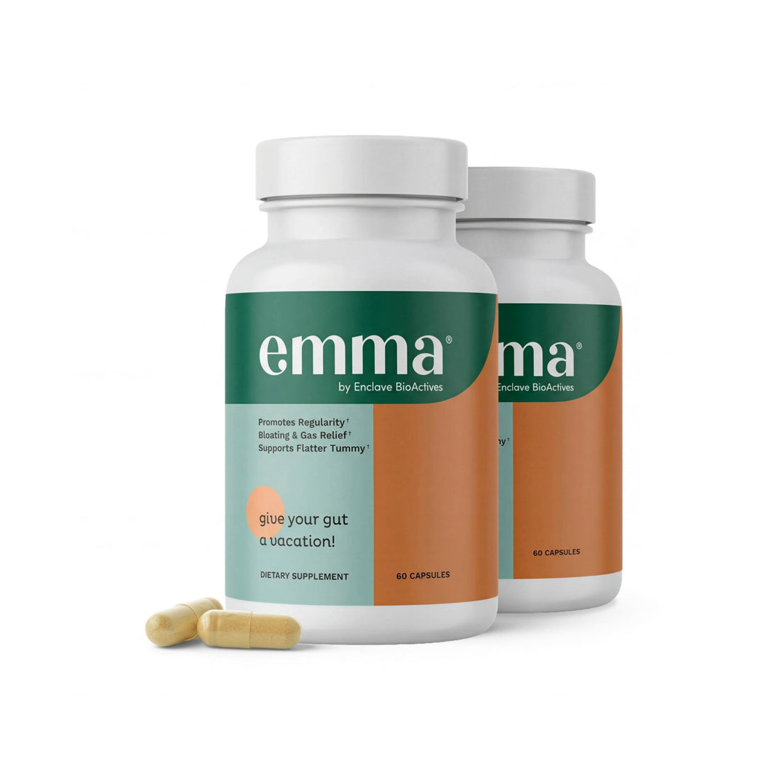 Emma Gut Health Relief Supplement, Doctor Endorsed Formula for Women & Men, Leaky Gut & Digestive Support for Constipation, Bloating & Gas Relief - PrimeBioHealth - canada supplements