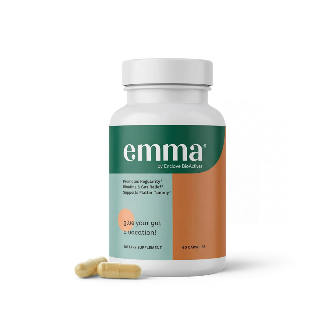 Emma Gut Health Relief Supplement, Doctor Endorsed Formula for Women & Men, Leaky Gut & Digestive Support for Constipation, Bloating & Gas Relief - PrimeBioHealth - canada supplements