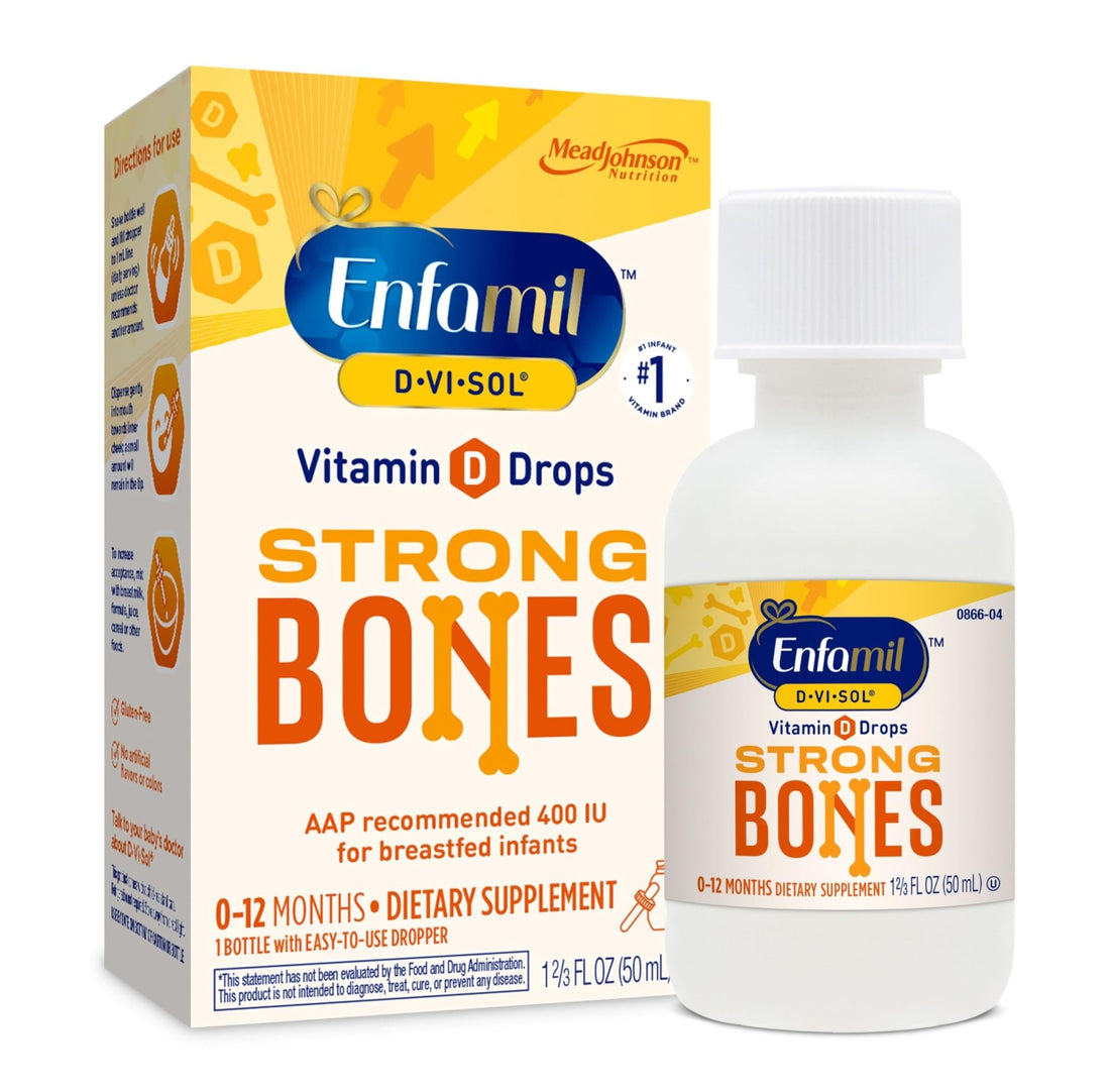 Enfamil Baby Vitamin D-Vi-Sol Liquid Supplement Drops for Infants, Supporting Strong Teeth & Bones in Newborn Babies, Easy-to-Use - PrimeBioHealth - canada supplements