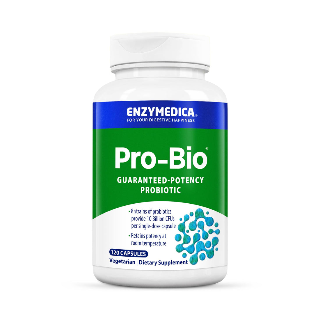 Enzymedica Pro-Bio Probiotic Supplement for Digestive & Gut Health - Daily Probiotic Capsules for Women & Men, 10 Billion CFU, Helps Reduce Gas & Bloating, - PrimeBioHealth - canada supplements