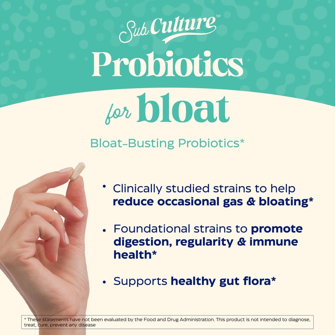 Enzymedica SubCulture Probiotic for Bloat & Digestive Health - Probiotic Supplement Capsules for Women & Men, 50 Billion CFU, Gut Health Support for Adults, - PrimeBioHealth - canada supplements