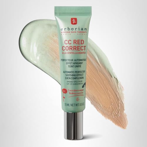 Erborian CC Red Correct - Skincare-First Green Color Corrector with Centella Asiatica, Illuminating Color Corrector - PrimeBioHealth - canada supplements