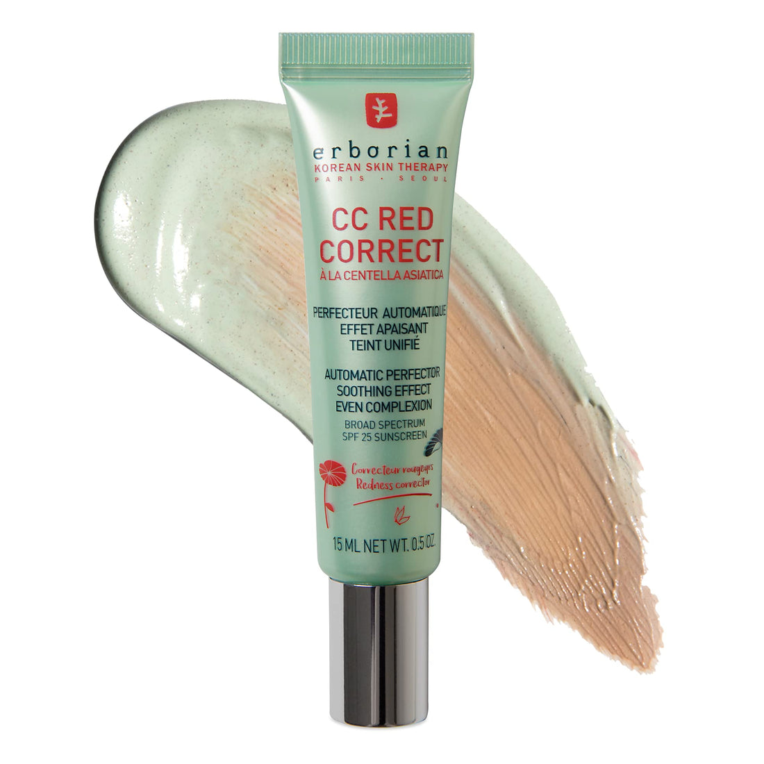 Erborian CC Red Correct - Skincare-First Green Color Corrector with Centella Asiatica, Illuminating Color Corrector - PrimeBioHealth - canada supplements