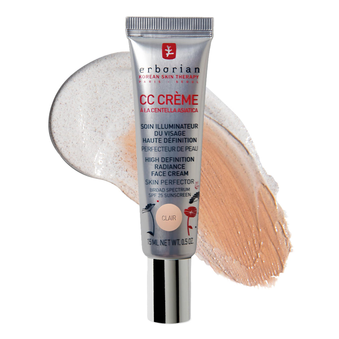 Erborian Color Correcting CC Cream with Centella Asiatica, Fair (Clair) - Light Multi-Purpose Facial Concealer with Illuminating Finish Soothes & Hydrates - PrimeBioHealth - canada supplements