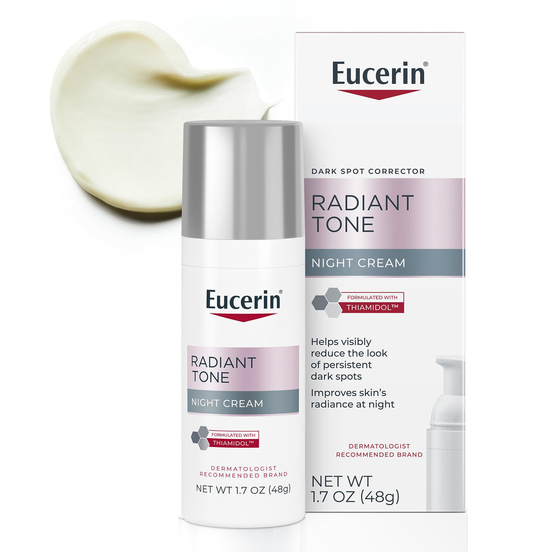 Eucerin Radiant Tone Night Cream, Dark Spot Corrector with Thiamidol, Night Moisturizer for Face Helps Visibly Reduce the Look - PrimeBioHealth - canada supplements
