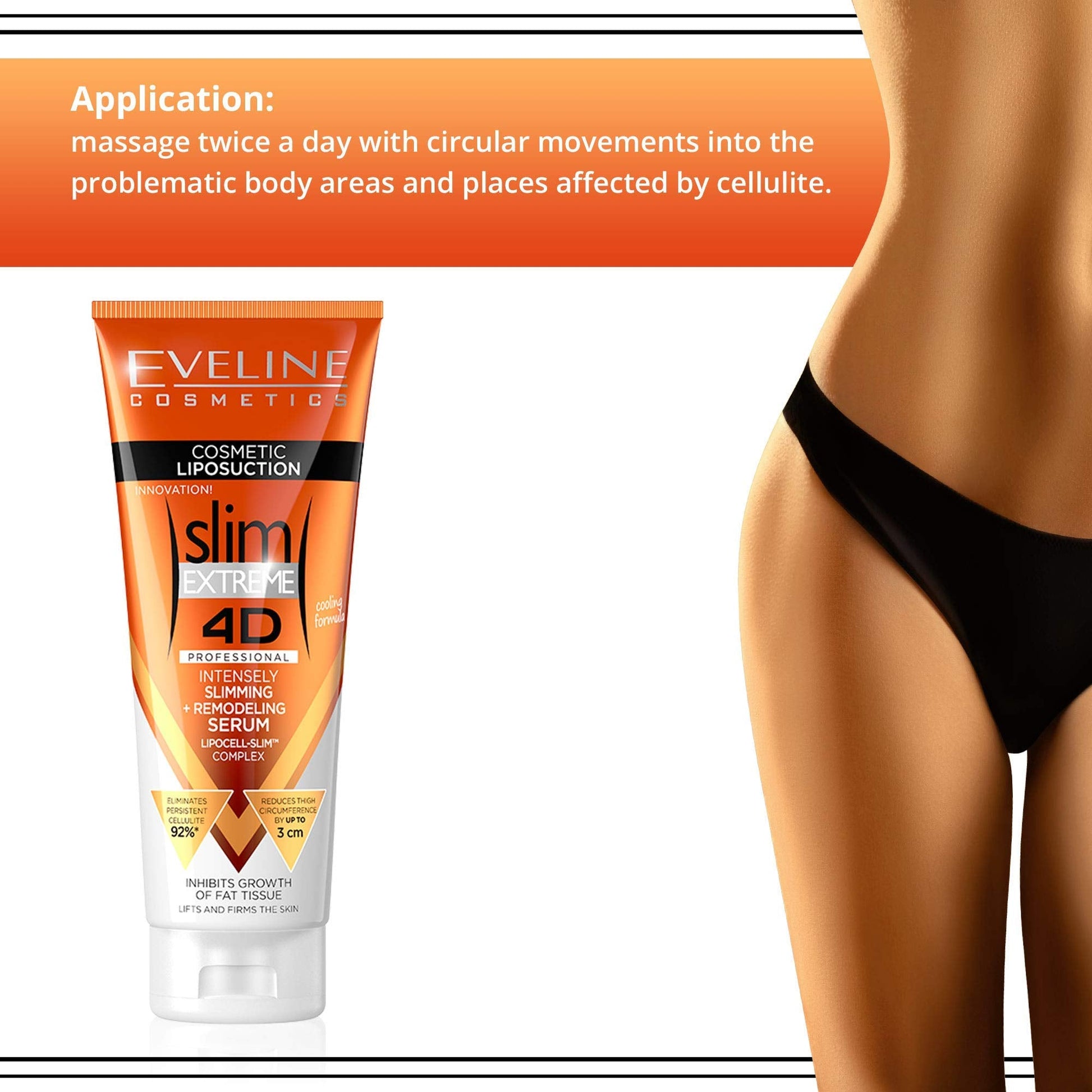 Eveline Slim Extreme 4D Liposuction Body Serum, 8.80 Fluid Ounce - PrimeBioHealth - canada supplements