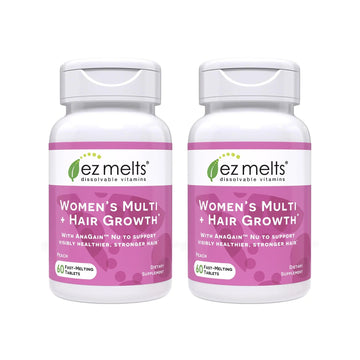 EZ Melts Women's Multi + Hair Growth - Daily Multivitamin for Women - Supports Healthy Energy Levels & Reduced Hair Shedding - PrimeBioHealth - canada supplements