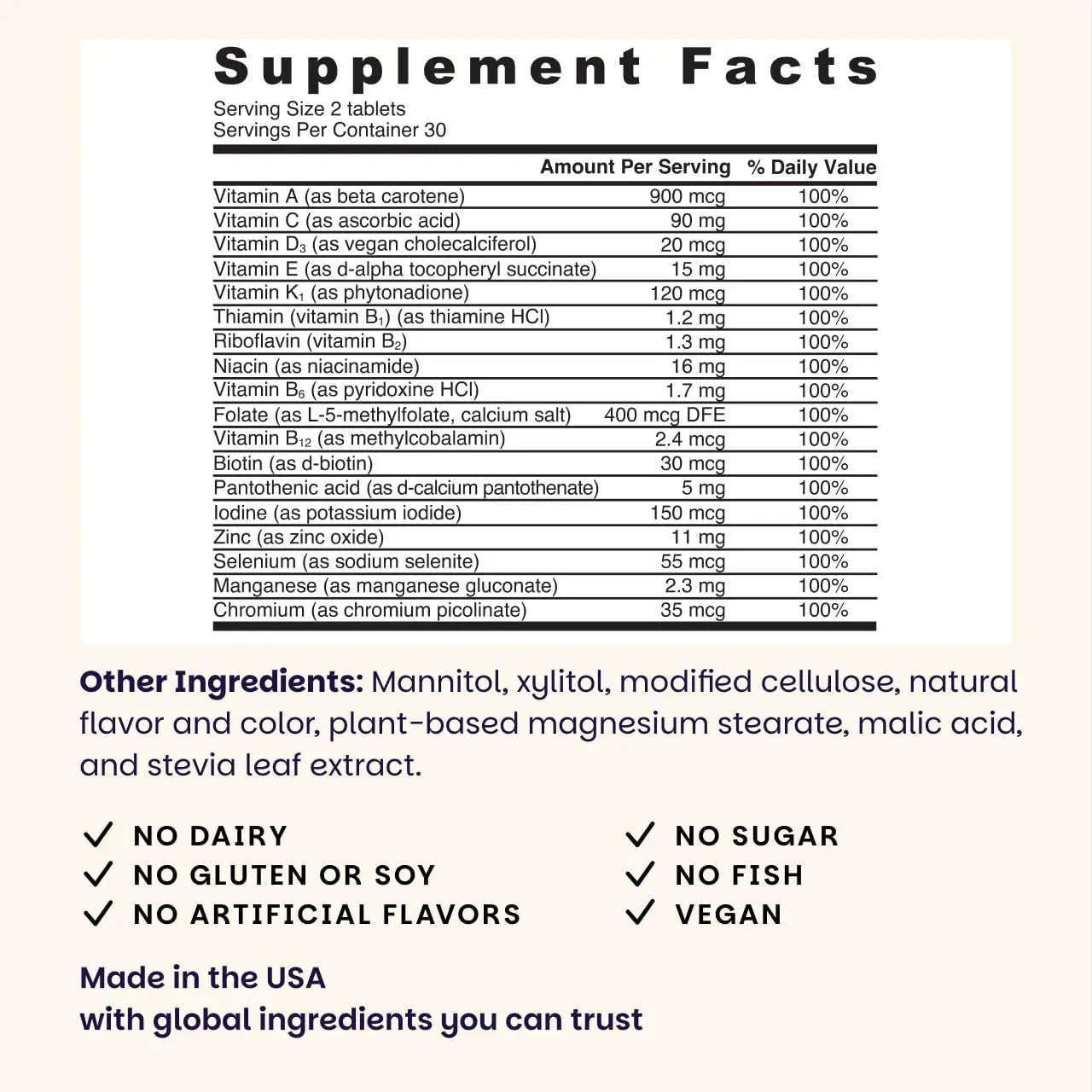 EZ Melts Women's Multi + Hair Growth - Daily Multivitamin for Women - Supports Healthy Energy Levels & Reduced Hair Shedding - PrimeBioHealth - canada supplements