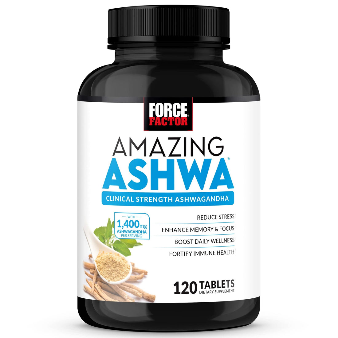 Force Factor Amazing Ashwa, KSM-66 Ashwagandha Supplement for Stress Relief, Focus, Memory, Immune Support, with Vitamins, Minerals & Antioxidants - PrimeBioHealth - canada supplements
