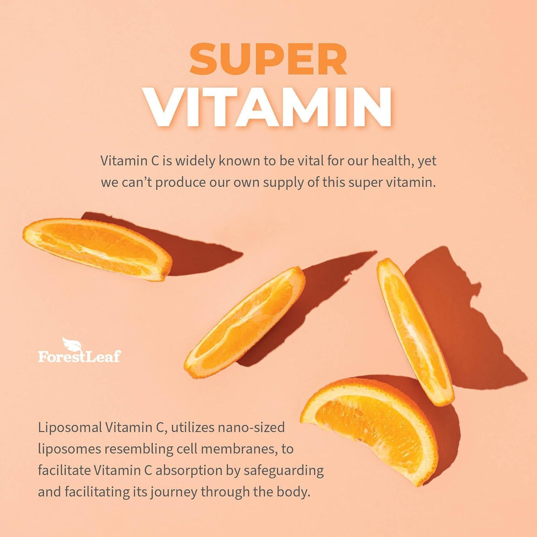 ForestLeaf Liposomal Vitamin C 1400mg Capsules | High Dose Vitamin C Liposomal Supplement w Coconut Oil Fatty Acids | Fast Absorption | Immune Support, - PrimeBioHealth - canada supplements
