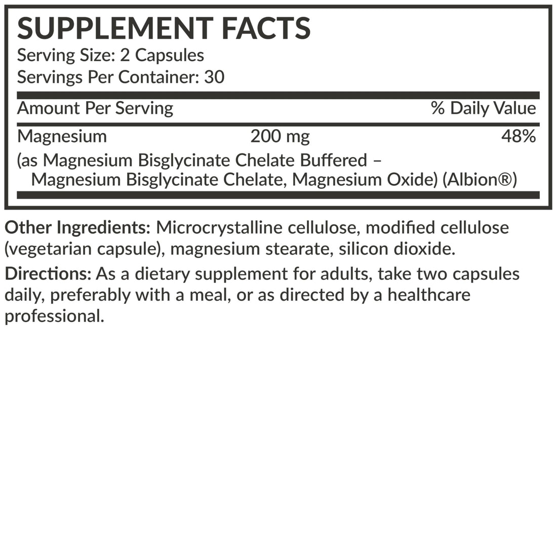 Futurebiotics Magnesium Glycinate 200 MG per Serving Chelated for High Absorption, Gentle On Stomach, Non-GMO, 60 Vegetarian Capsules - PrimeBioHealth - canada supplements