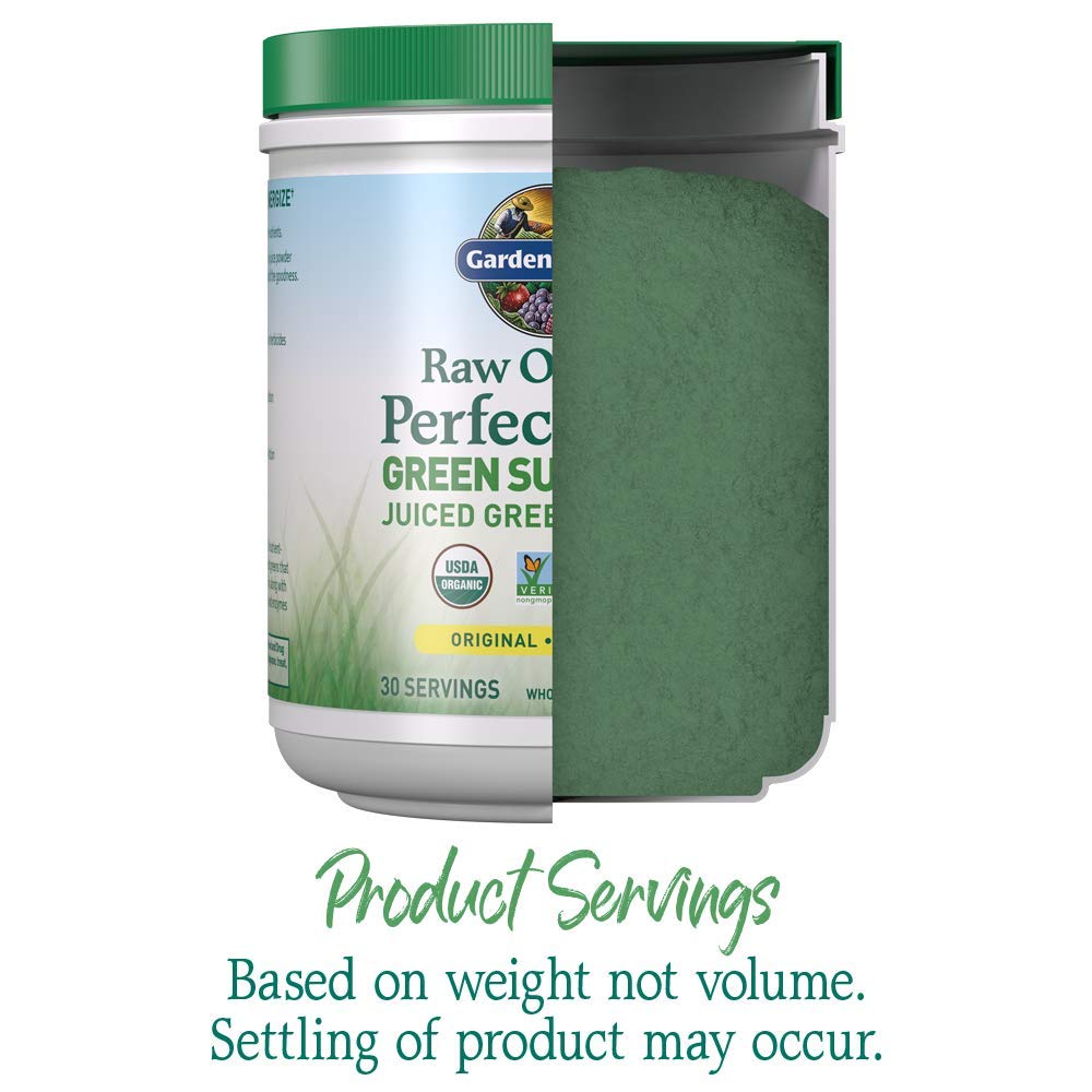 Garden of Life Raw Organic Perfect Food Green Superfood Juiced Greens Powder - Original Stevia-Free, 30 Servings, Non-GMO, Gluten Free Whole Food Dietary - PrimeBioHealth - canada supplements