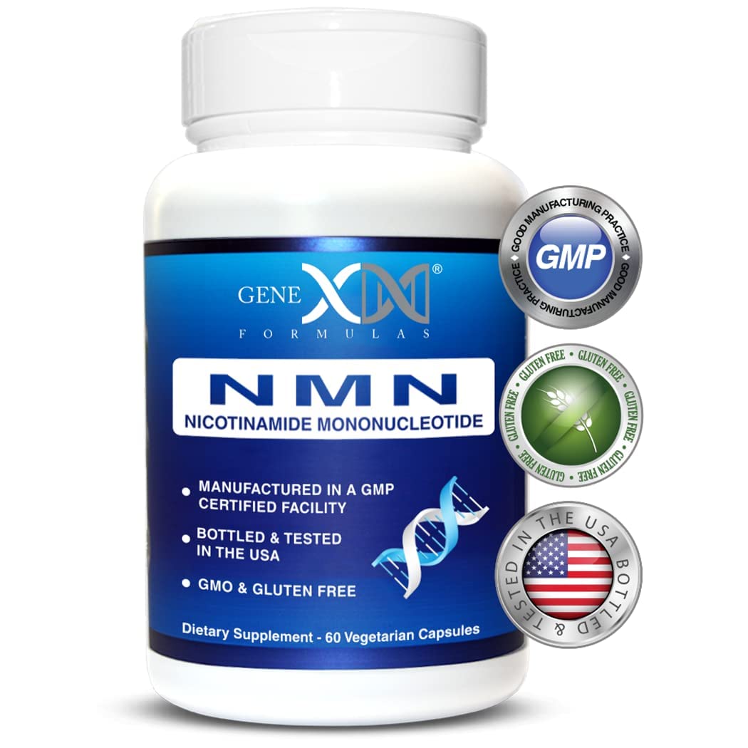 Genex Formulas NMN 250mg - Stabilized Form (60 Capsules), 99% Pure Supplement Capsules for Increased NAD Levels, DNA Repair - PrimeBioHealth - canada supplements