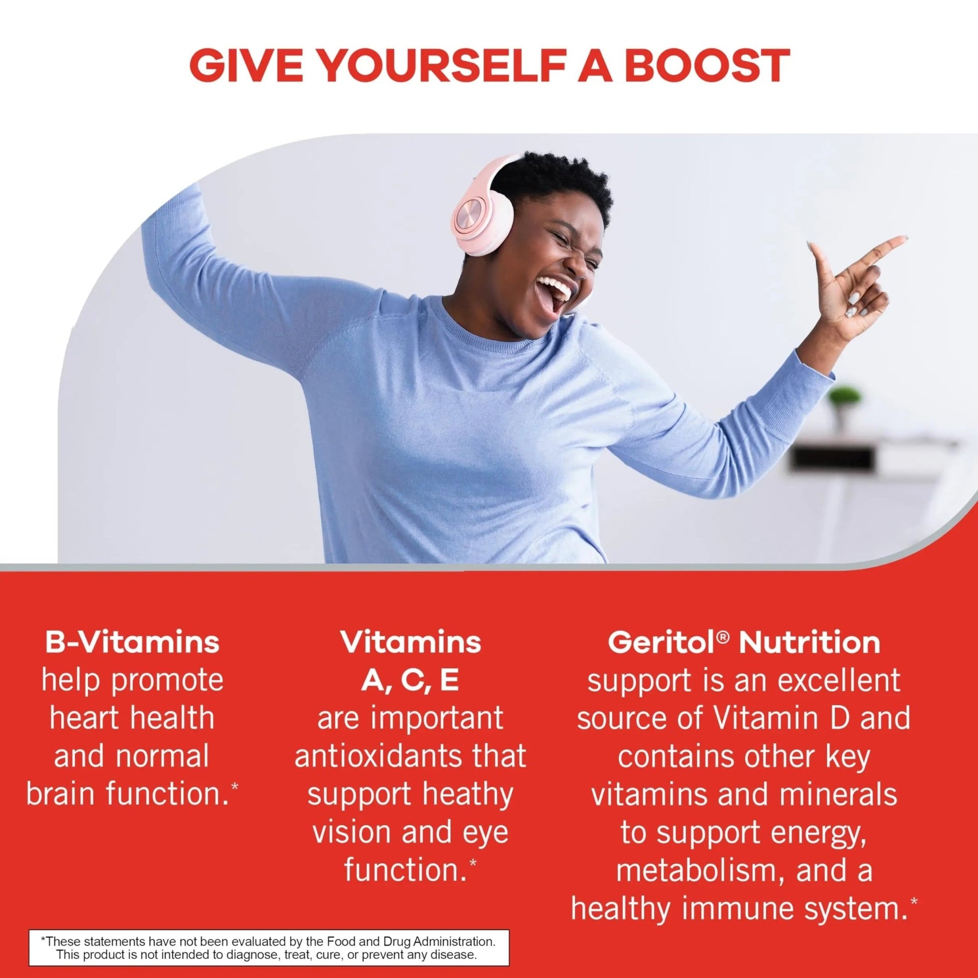Geritol, Multivitamin Supplement, Contains Antioxidants, Vitamins B, C, E & D and Iron, 27, Minerals, Gluten-Free - PrimeBioHealth - canada supplements