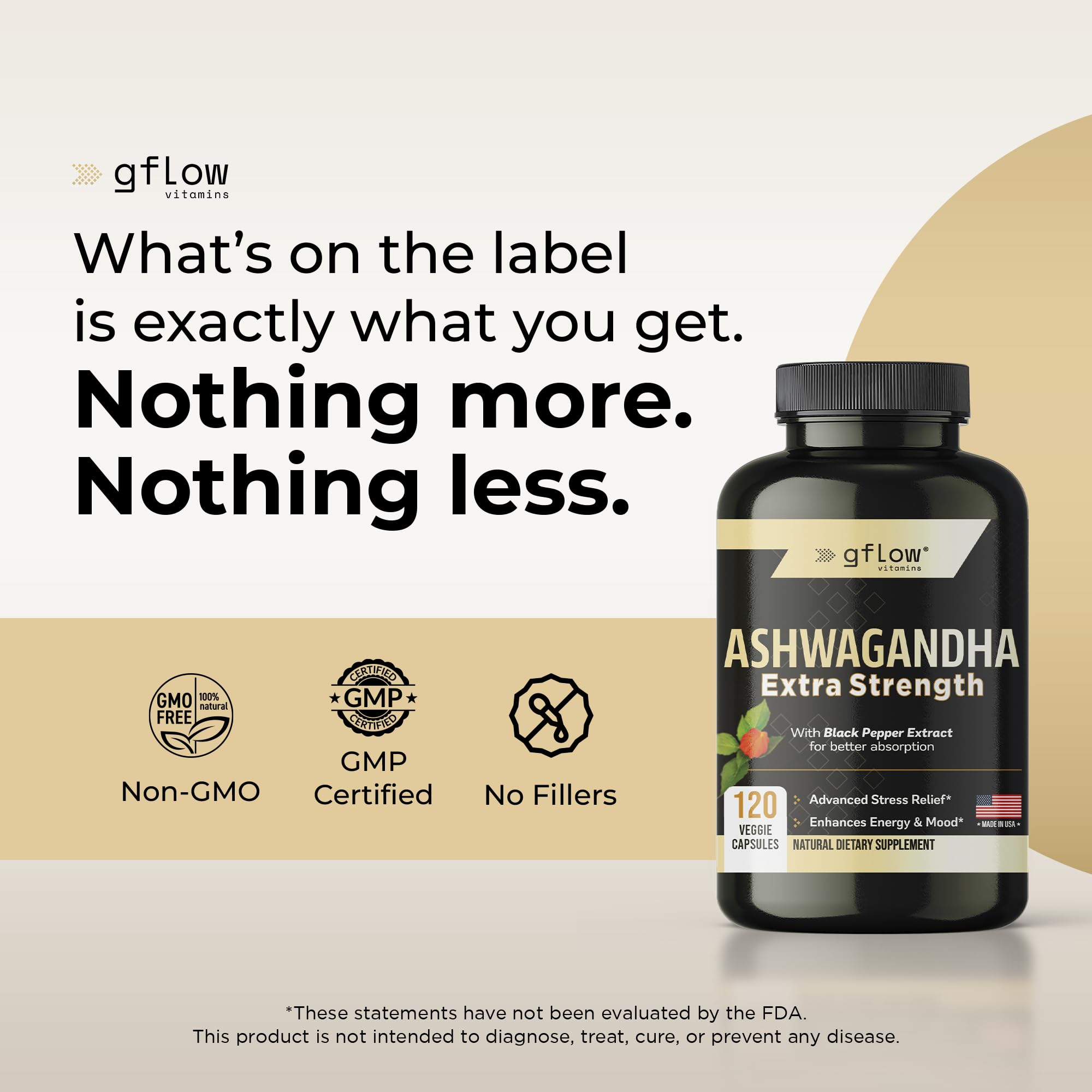 gflow vitamins Ashwagandha Supplements for Women and Men | Sleep, Mood and Energy Support | Extra Strength - PrimeBioHealth - canada supplements