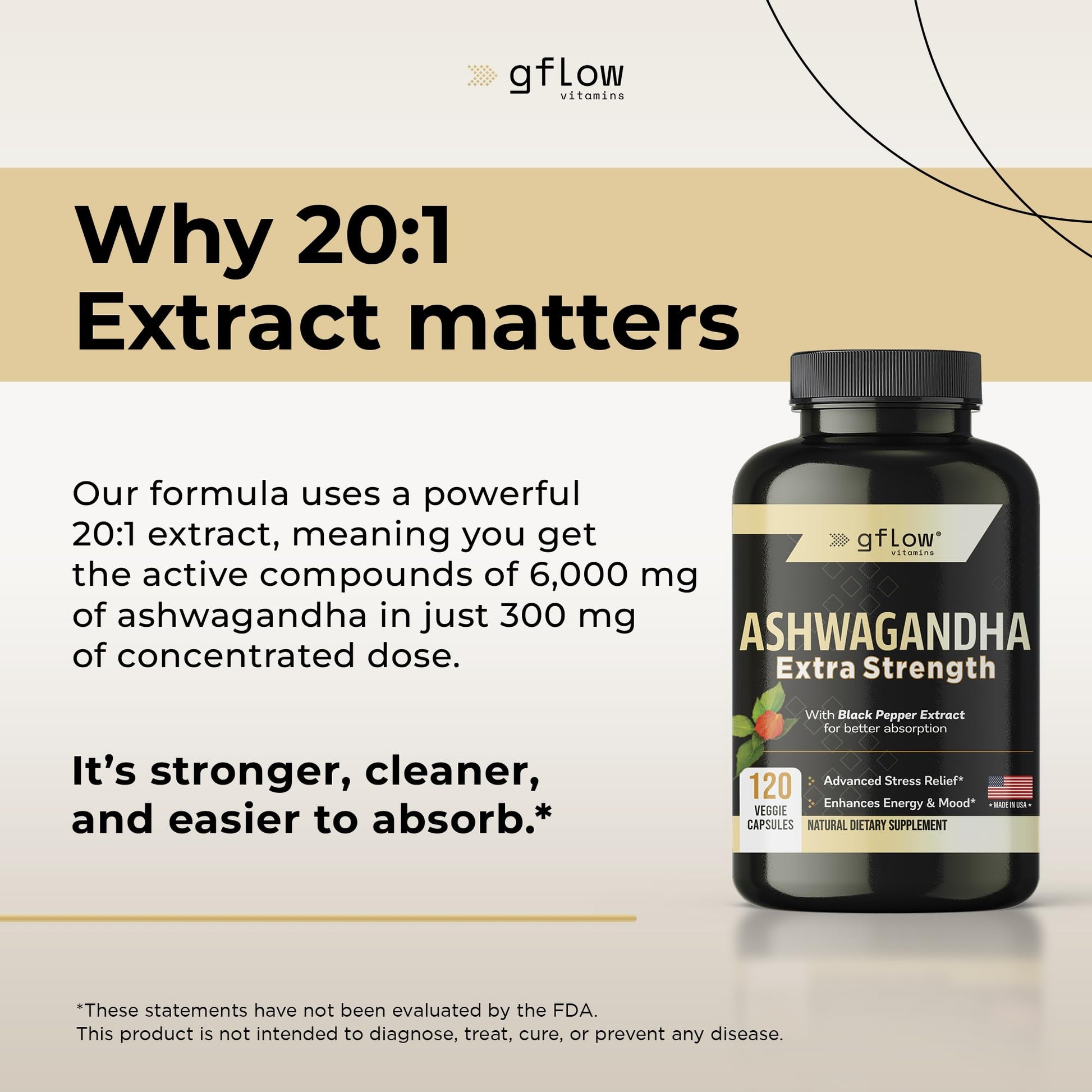 gflow vitamins Ashwagandha Supplements for Women and Men | Sleep, Mood and Energy Support | Extra Strength - PrimeBioHealth - canada supplements