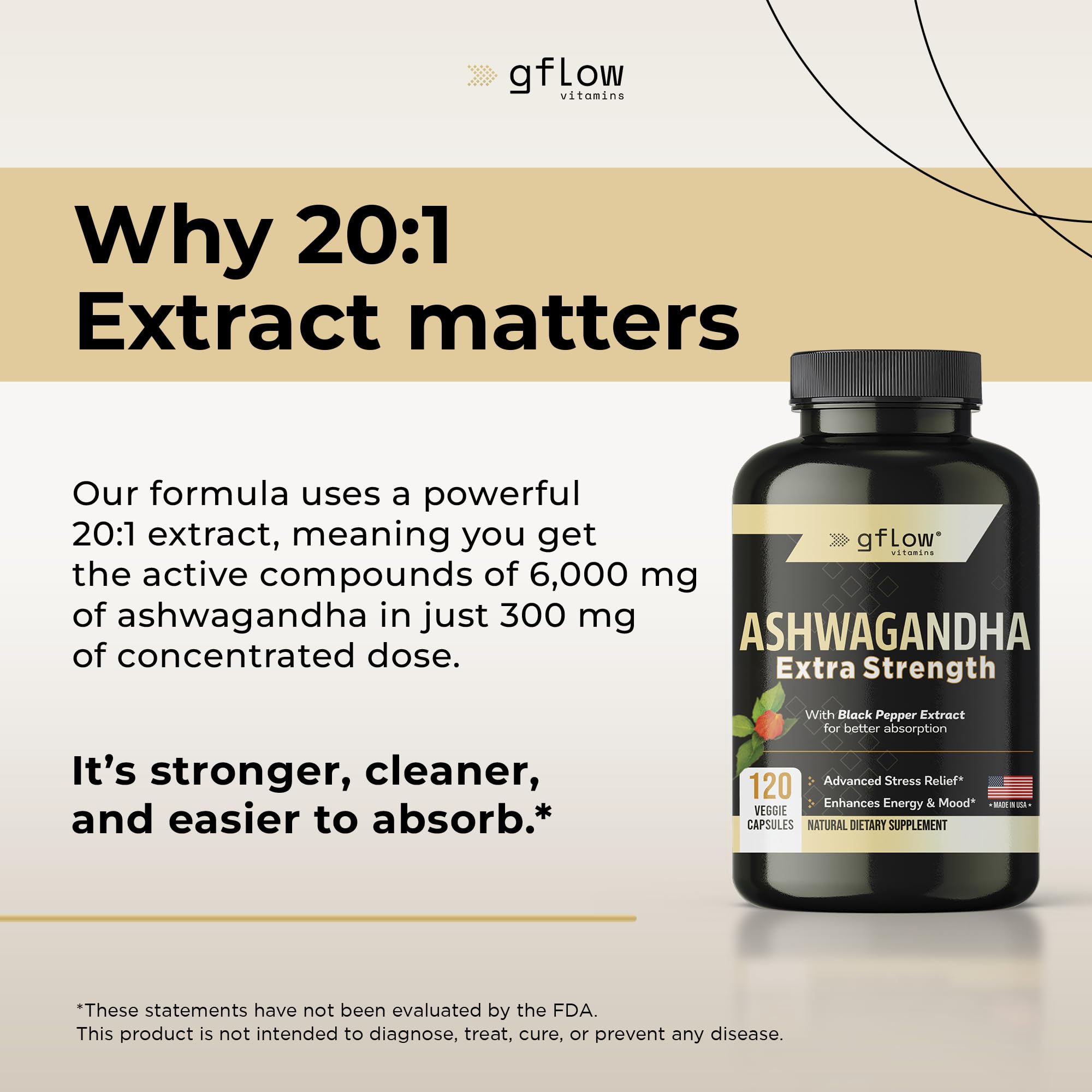 gflow vitamins Ashwagandha Supplements for Women and Men | Sleep, Mood and Energy Support | Extra Strength - PrimeBioHealth - canada supplements