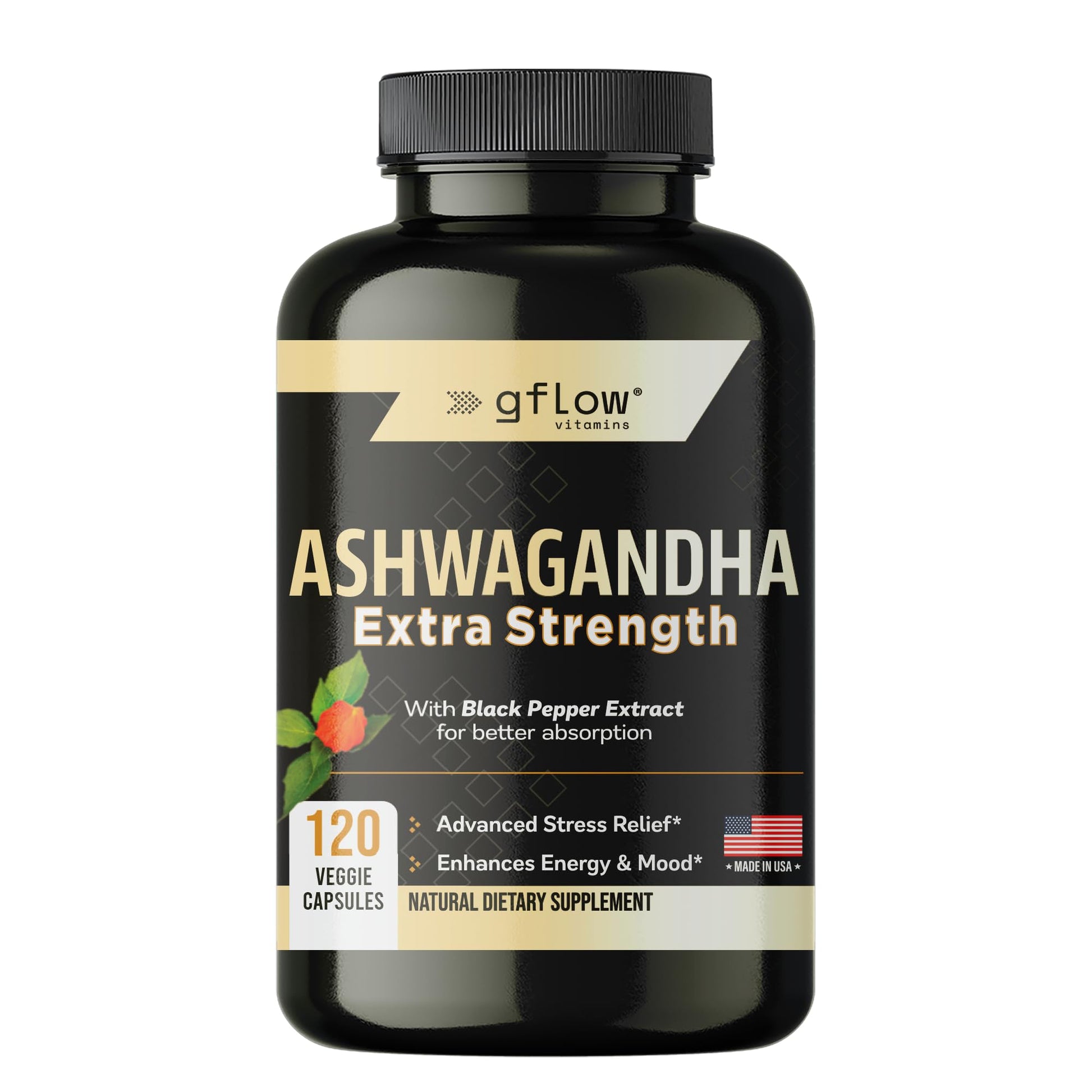 gflow vitamins Ashwagandha Supplements for Women and Men | Sleep, Mood and Energy Support | Extra Strength - PrimeBioHealth - canada supplements