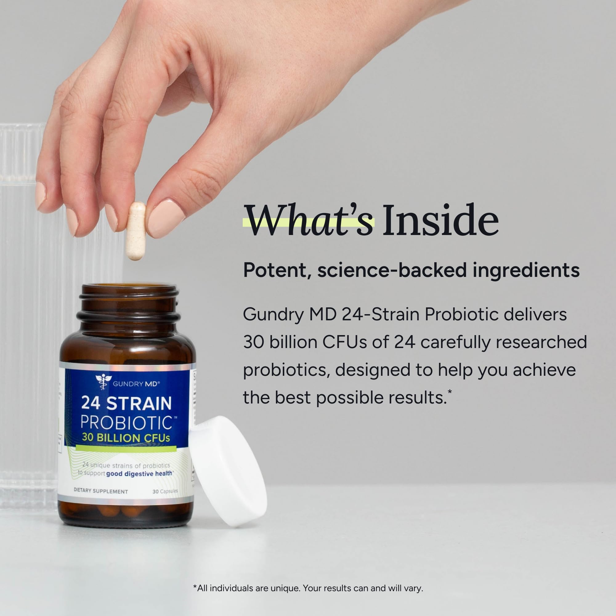 Gundry MD® 24 Strain Probiotic with 30 Billion CFUs, 30 Count - PrimeBioHealth - canada supplements