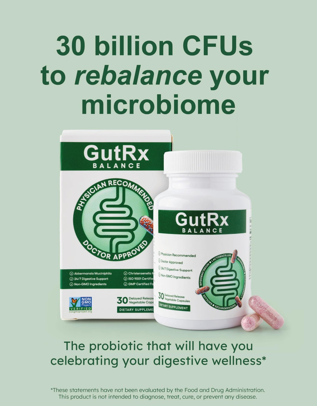 GutRx Balance – Probiotics for Women & Men with Akkermansia Probiotic & Christensenella, GLP-1 Alternative for Gut Health with Lactobacillus Plantarum, - PrimeBioHealth - canada supplements