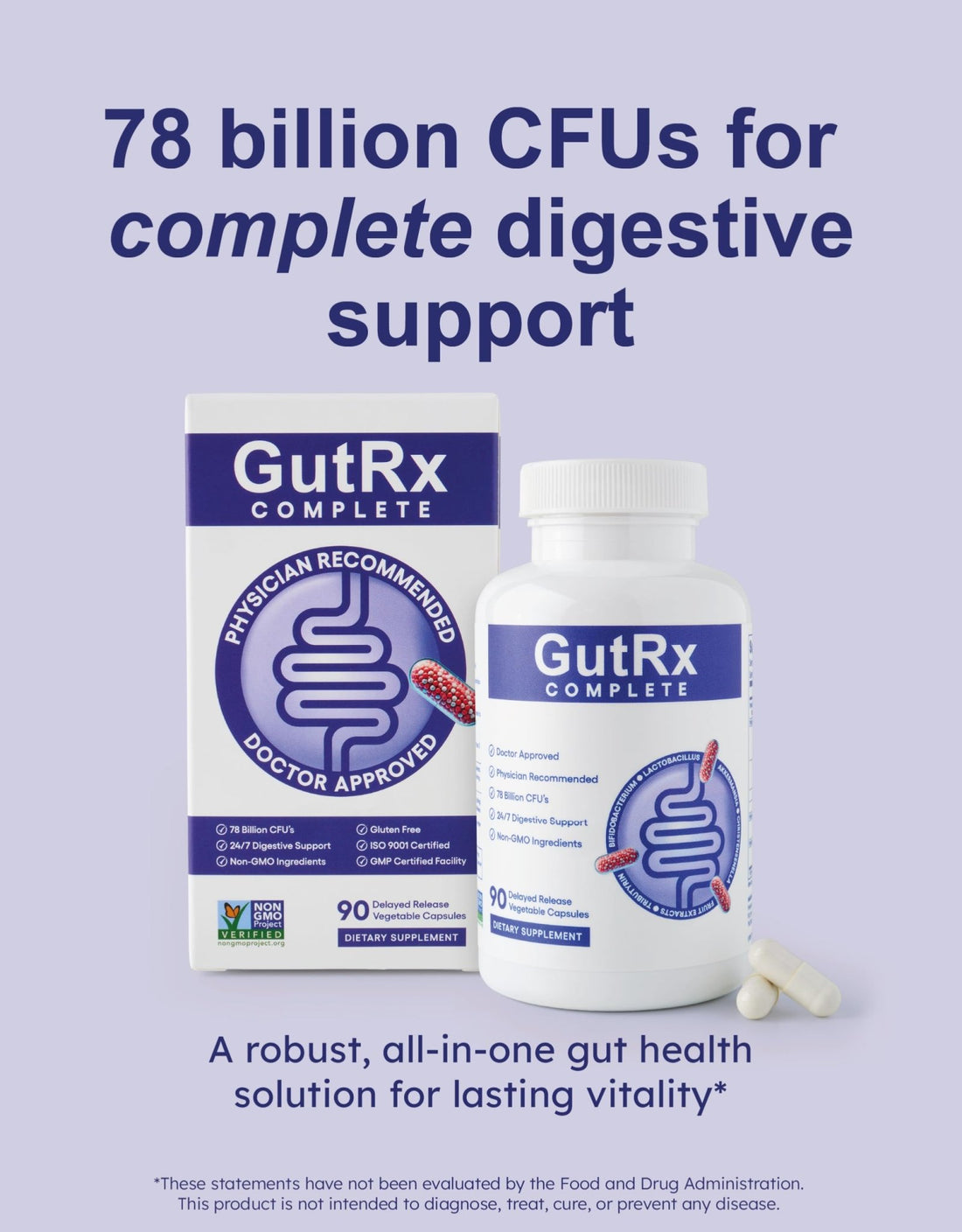 GutRx Complete Probiotic, Prebiotic, Postbiotic, Alternative with Akkermansia & Christensenella for Gas, Bloating, Gut Barrier & Microbiome Support - PrimeBioHealth - canada supplements