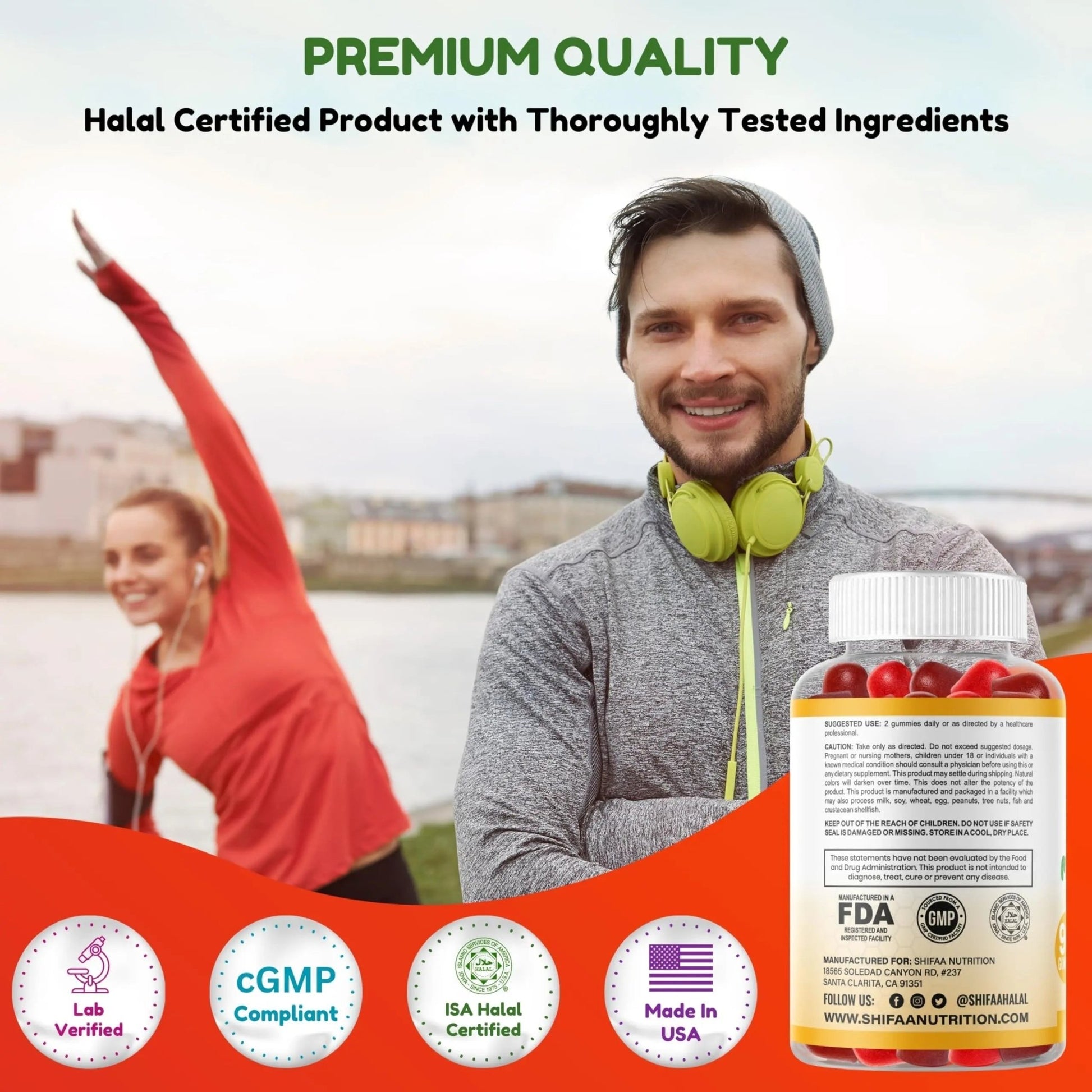 Halal Multivitamin Gummies for Women & Men | Immune & Overall Wellness | 90 Delicious Gummy Vitamins (45-Day Supply) - PrimeBioHealth - canada supplements