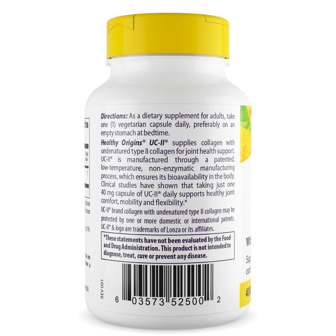 Healthy Origins UC-II 40 mg, 120 Veggie Capsules - Featuring Clinically Studied Undenatured Type II Collagen - Supports Joint Comfort, Mobility & Flexibility - PrimeBioHealth - canada supplements