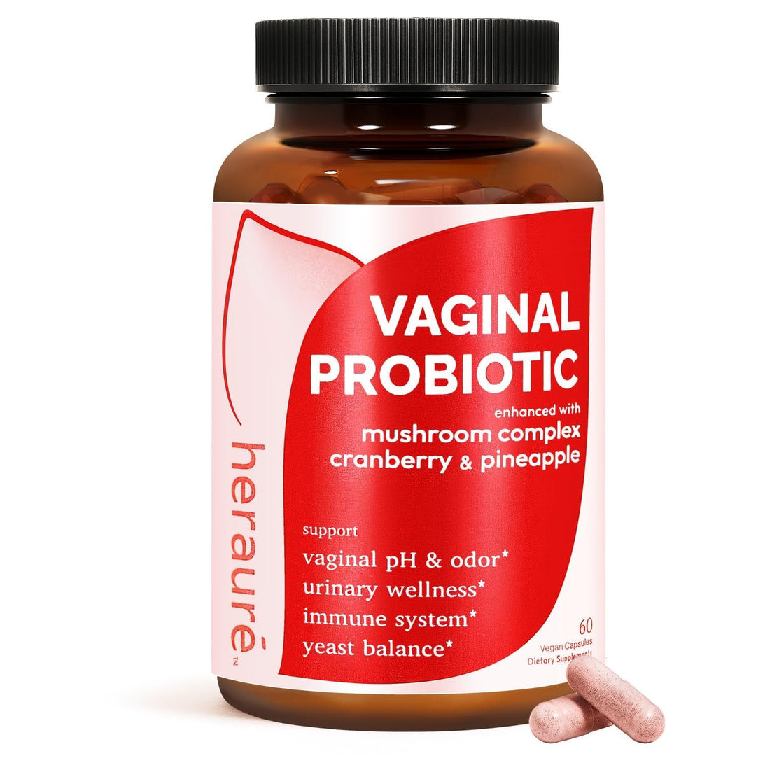 HerAure Vaginal Probiotics for Women - pH Balance, Healthy Vaginal Odor, Vaginal Flora, Yeast Balance, Women Probiotics and Prebiotics, Immune Support - PrimeBioHealth - canada supplements