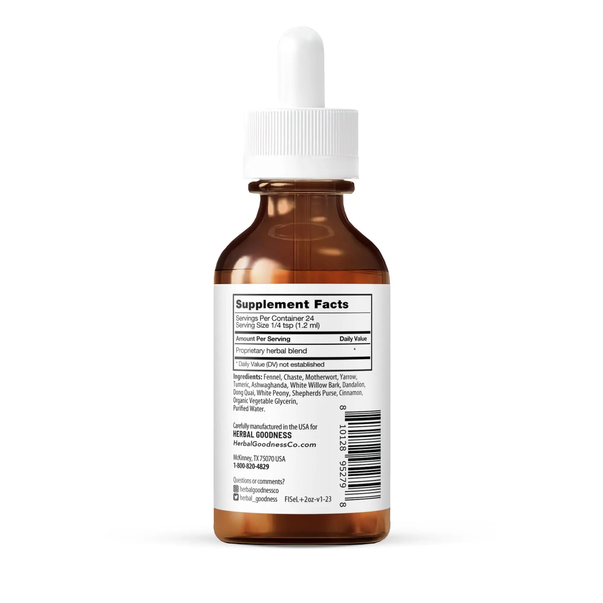 Herbal Goodness Secure in My Flow | Menstrual Support Supplements | Slow Flow Menstrual Supplements, Mood Support, Hormone Health, Aids Relaxation, Metabolic Support 2oz - PrimeBioHealth - canada supplements