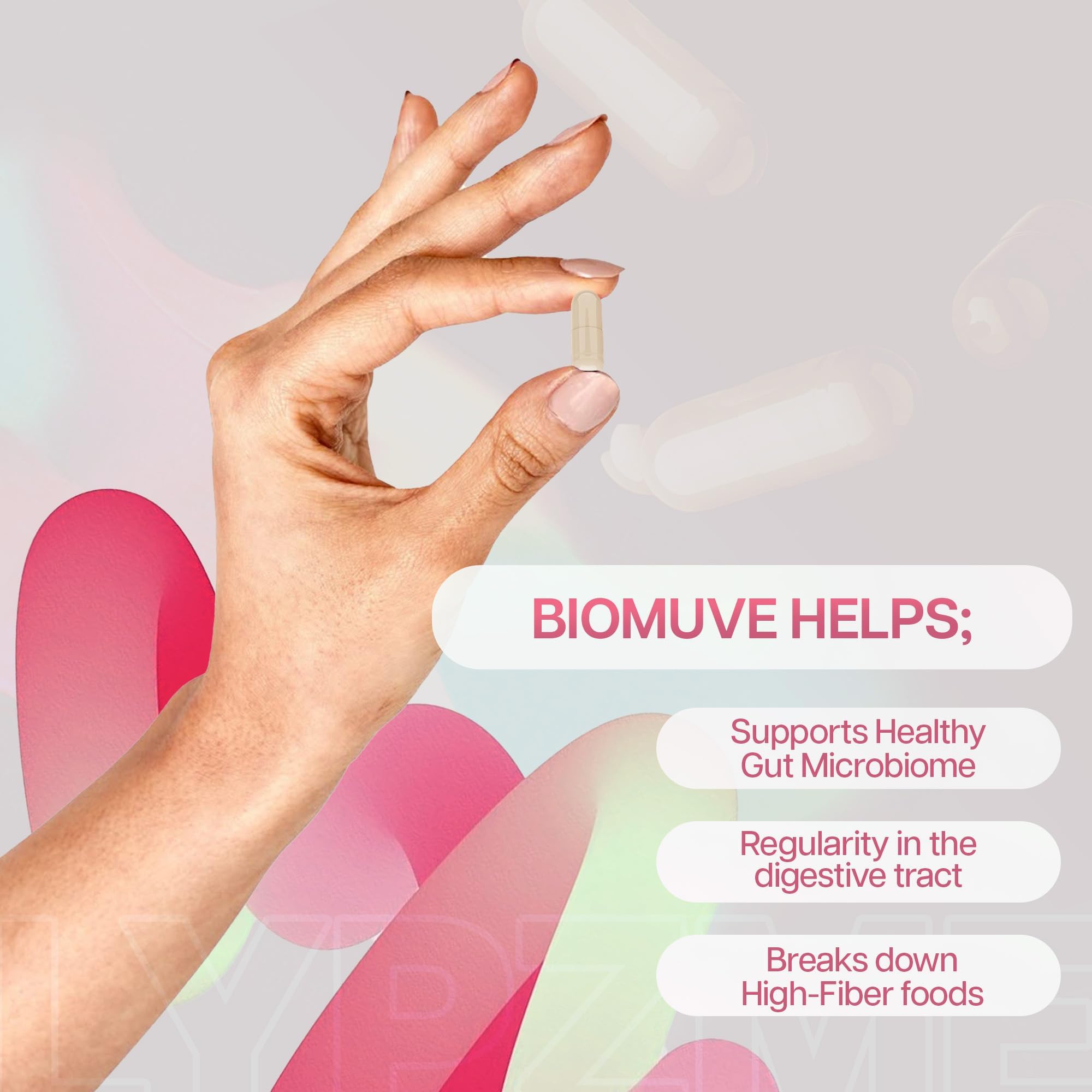 Houston Enzymes Biomuve – 120 Capsules | Professionally Formulated to Maintain Regularity & Healthy Bowel Movements | Unique Combination of Enzymes - PrimeBioHealth - canada supplements