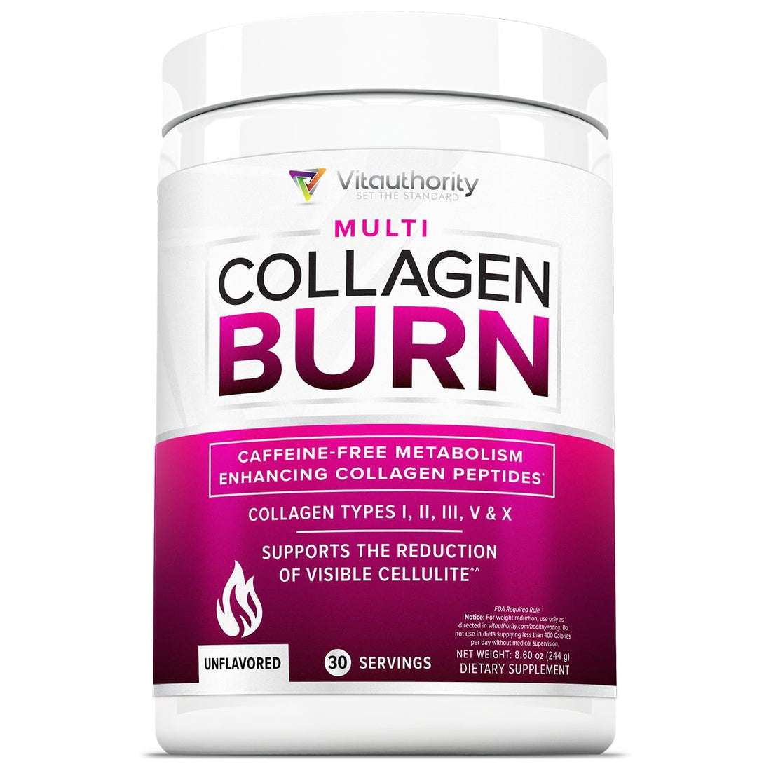 Hydrolyzed Collagen Powder for Weight Loss - Burn Ultimate Beauty Complex Multi Peptides Powder for Women with Types I II III V - PrimeBioHealth - canada supplements