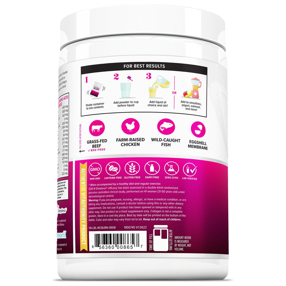 Hydrolyzed Collagen Powder for Weight Loss - Burn Ultimate Beauty Complex Multi Peptides Powder for Women with Types I II III V - PrimeBioHealth - canada supplements