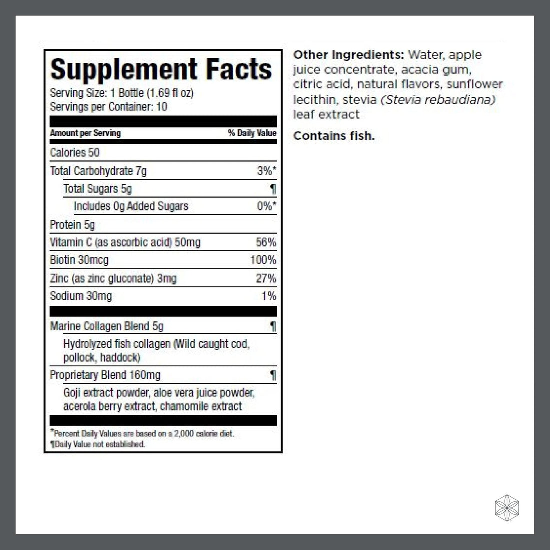 Isagenix Collagen Elixir - Drink with Marine Collagen Peptides - Support a Youthful Appearance with Vitamin C, Zinc & Biotin - 10 Bottles (1 Box) - PrimeBioHealth - canada supplements