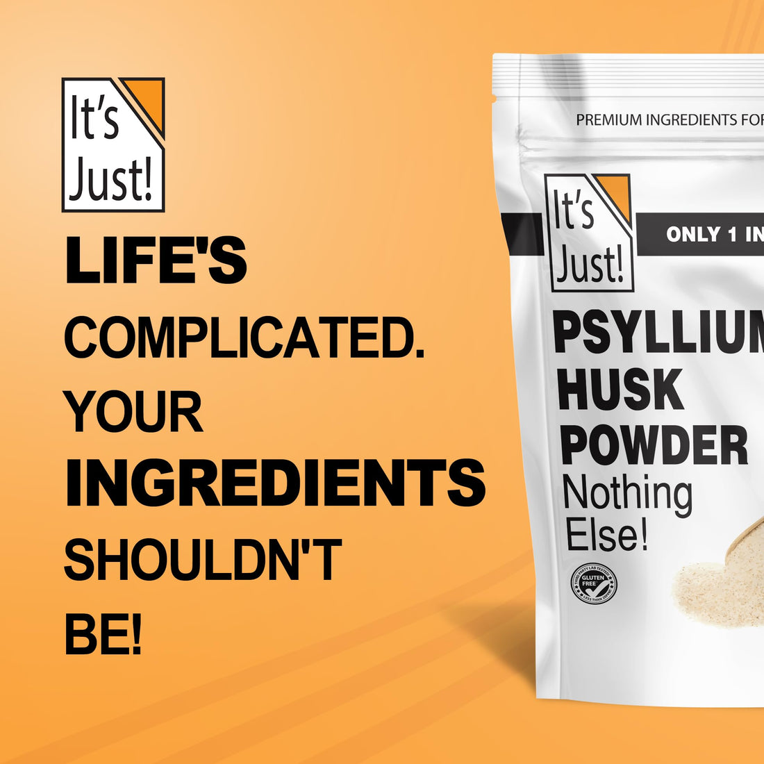 It's Just! - Psyllium Husk Powder, Easy Mixing Dietary Fiber, Cleanse Your Digestive System - PrimeBioHealth - canada supplements