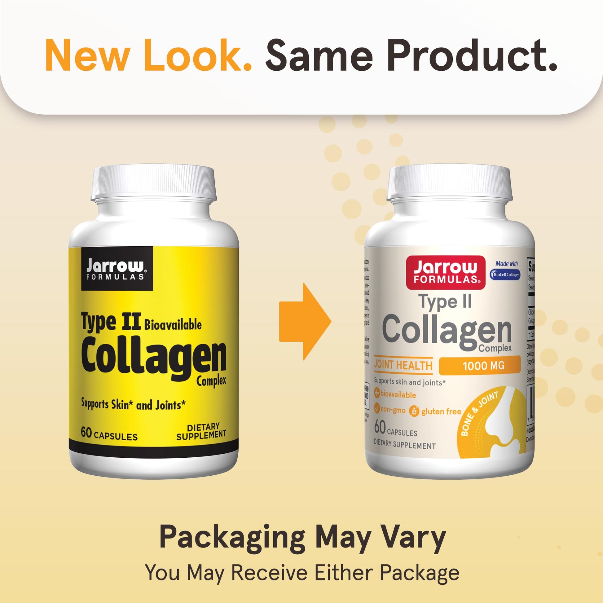 Jarrow Formulas® Type II Collagen Complex 1000 mg Supplements, Supports Skin and Joint Health, 60 Capsules, 30 Day Supply - PrimeBioHealth - canada supplements