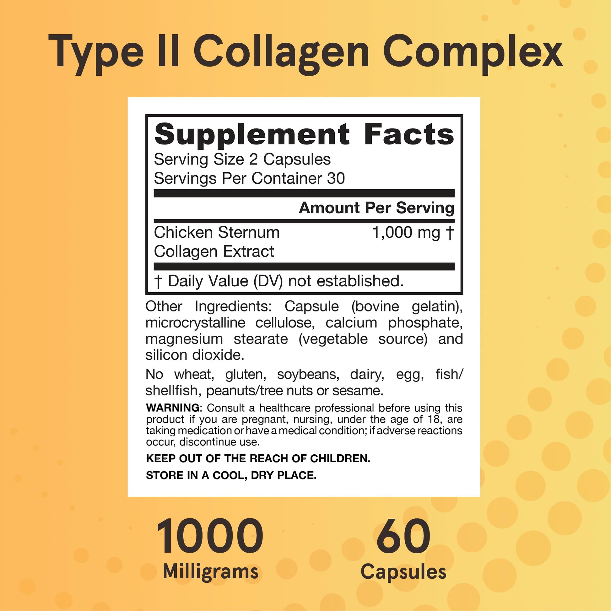 Jarrow Formulas® Type II Collagen Complex 1000 mg Supplements, Supports Skin and Joint Health, 60 Capsules, 30 Day Supply - PrimeBioHealth - canada supplements