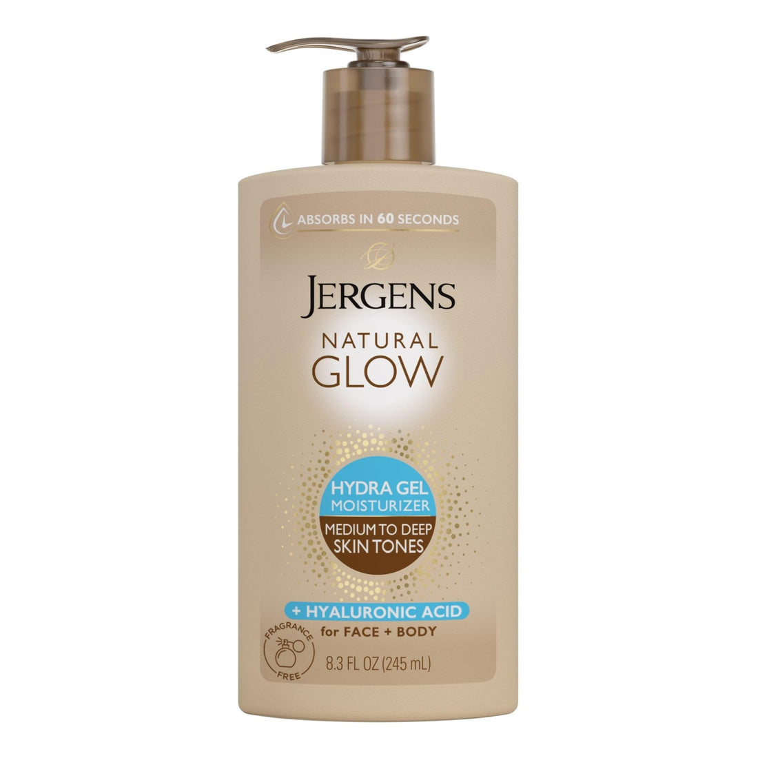 Jergens Natural Glow Hydra Gel Moisturizer, Hyaluronic Acid Tanning Lotion, Hydrating Tanning Gel, Fragrance-Free Self Tanner - PrimeBioHealth - canada supplements