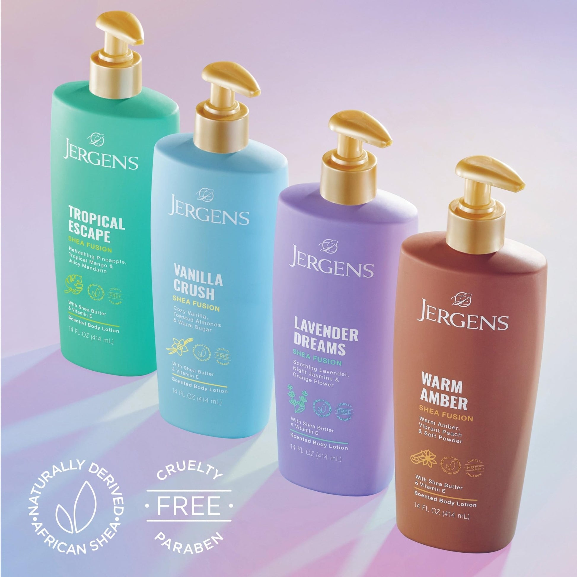 Jergens Shea Fusion Tropical Escape Body Lotion, Moisturizer with Shea Butter & Vitamin E, 14 Fl Oz - PrimeBioHealth - canada supplements