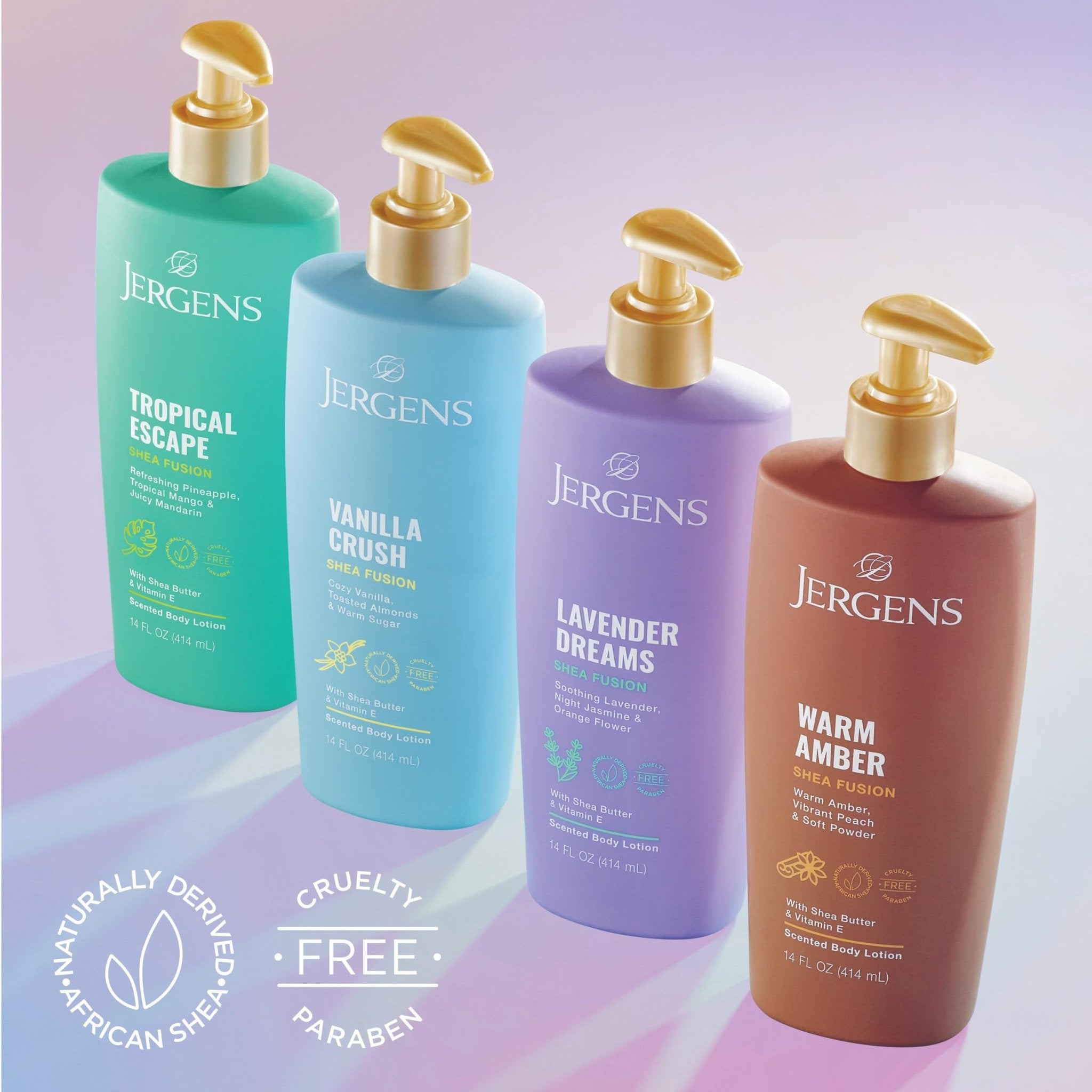 Jergens Shea Fusion Tropical Escape Body Lotion, Moisturizer with Shea Butter & Vitamin E, 14 Fl Oz - PrimeBioHealth - canada supplements