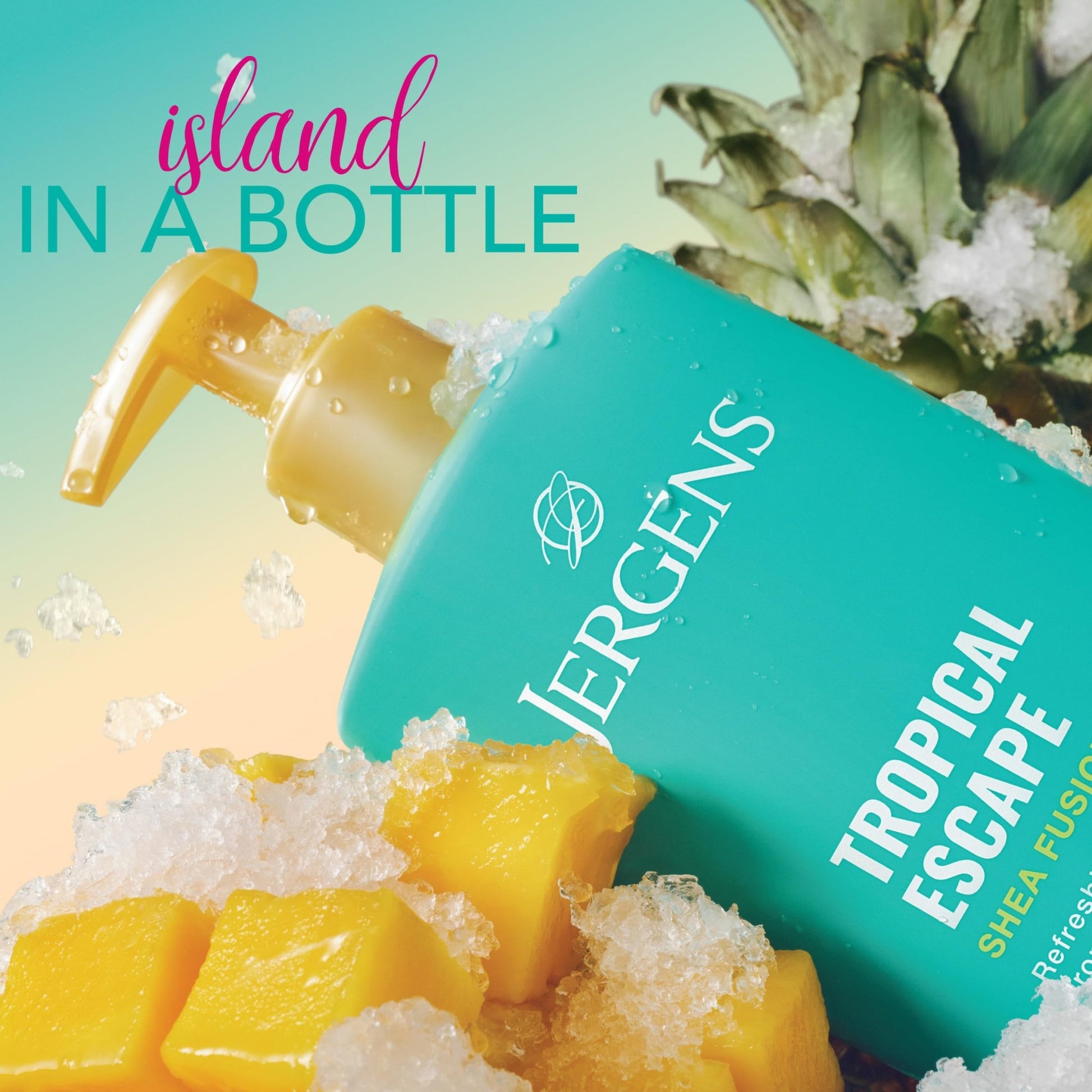 Jergens Shea Fusion Tropical Escape Body Lotion, Moisturizer with Shea Butter & Vitamin E, 14 Fl Oz - PrimeBioHealth - canada supplements