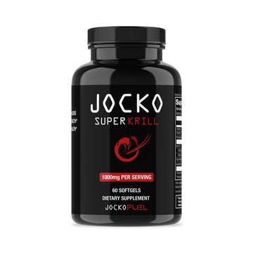 Jocko Fuel Antarctic Krill Oil Omega 3 Fatty Acid Supplements DHA & EPA - 1000mg Softgels - Supports Joints, Mobility - PrimeBioHealth - canada supplements
