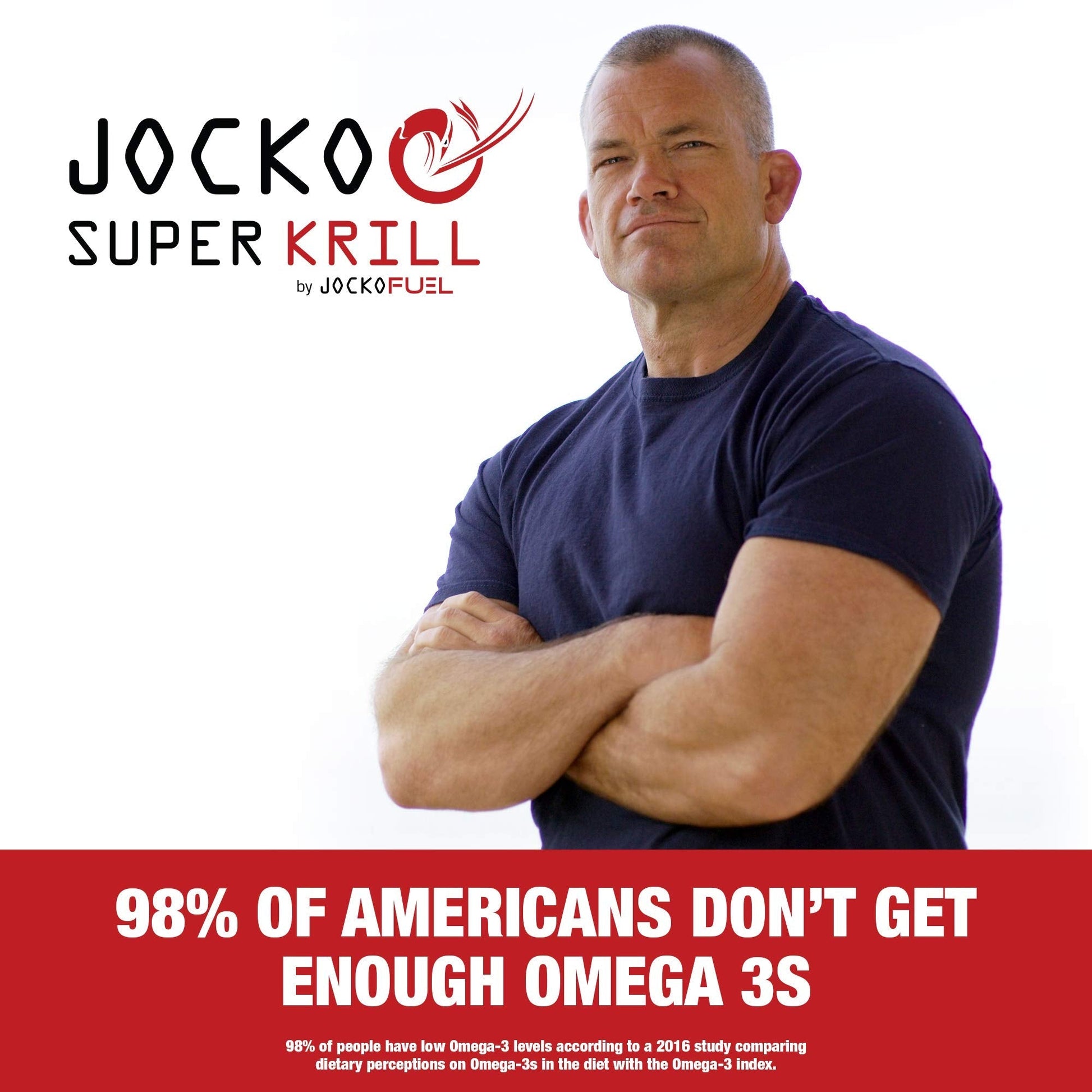 Jocko Fuel Antarctic Krill Oil Omega 3 Fatty Acid Supplements DHA & EPA - 1000mg Softgels - Supports Joints, Mobility - PrimeBioHealth - canada supplements