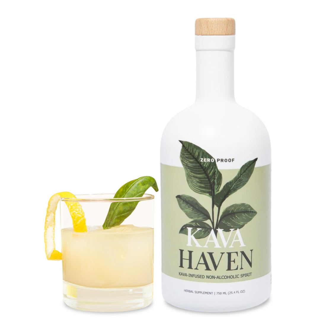 Kava Haven Non Alcoholic Spirit, 750mL Bottle | Kava Kava Drink | Non Alcohol Alternative Spirit for Mixed Drink Recipes | Low Calorie | All Natural - PrimeBioHealth - canada supplements