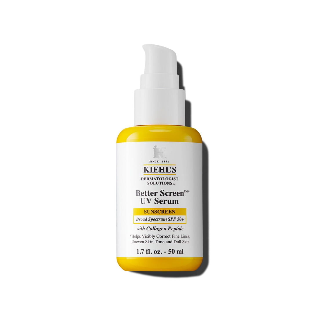 Kiehl's Better Screen UV Serum SPF 50+, Invisible Facial Sunscreen with Collagen Peptide, UV Filters to Shield UVA & UVB - PrimeBioHealth - canada supplements