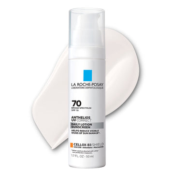 La Roche-Posay Anthelios UV Correct Sunscreen Moisturizer SPF 70, Daily Anti-Aging Face Moisturizer with Niacinamide - PrimeBioHealth - canada supplements